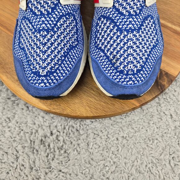 Adidas Mens 10 Ultra Boost 1.0 Kansas Jayhawks Blue White Gym Running Shoe main image 7